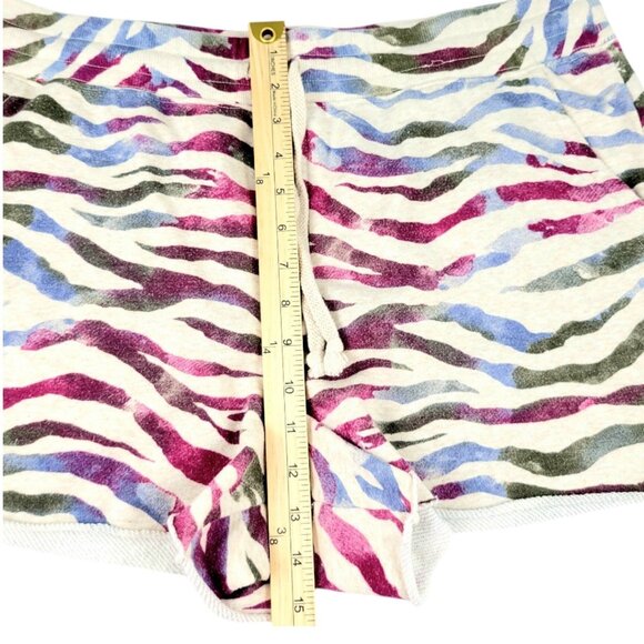 Womens XL Secret Treasures Multi-Color Zebra Print Short Sleeve Co-Ord Sleep Set - Picture 11 of 12